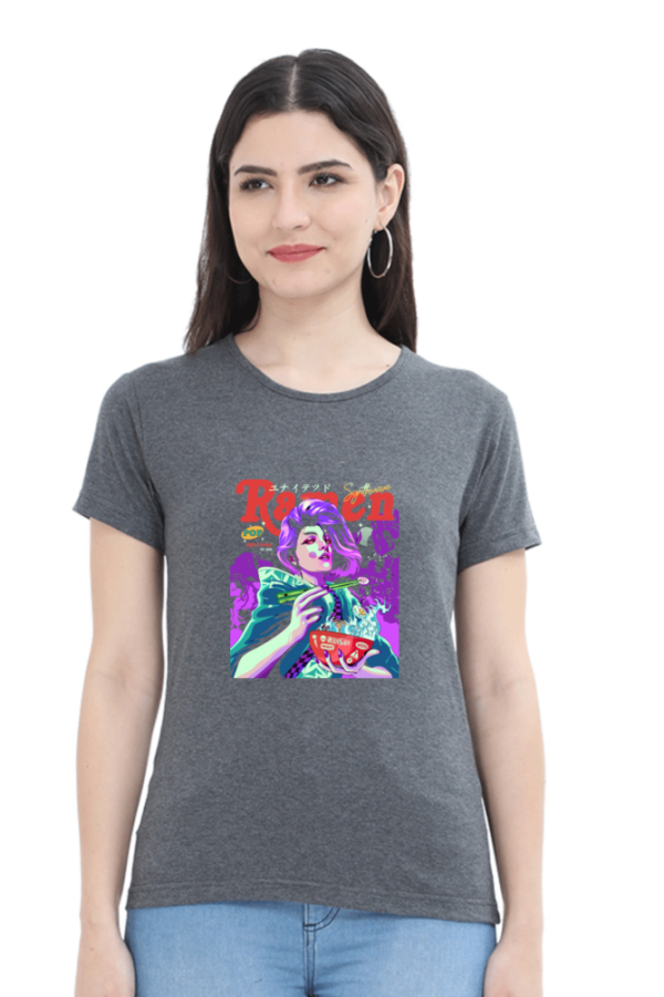 Neon Ramen Streetwear Anime T-Shirt – Cyberpunk Foodie Vibes Oversized - Image 11