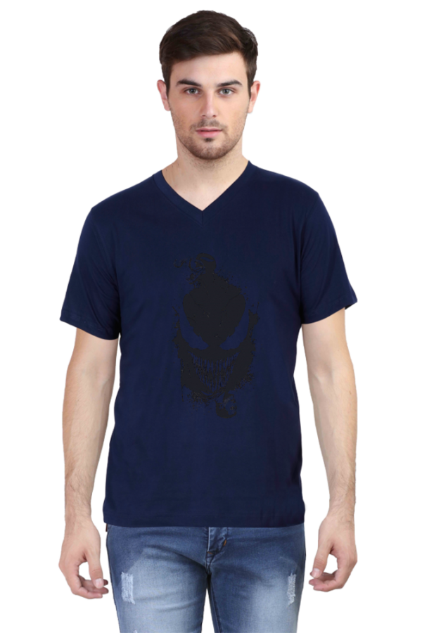 Dark Symbiote Grunge Graphic T-Shirt - Image 3