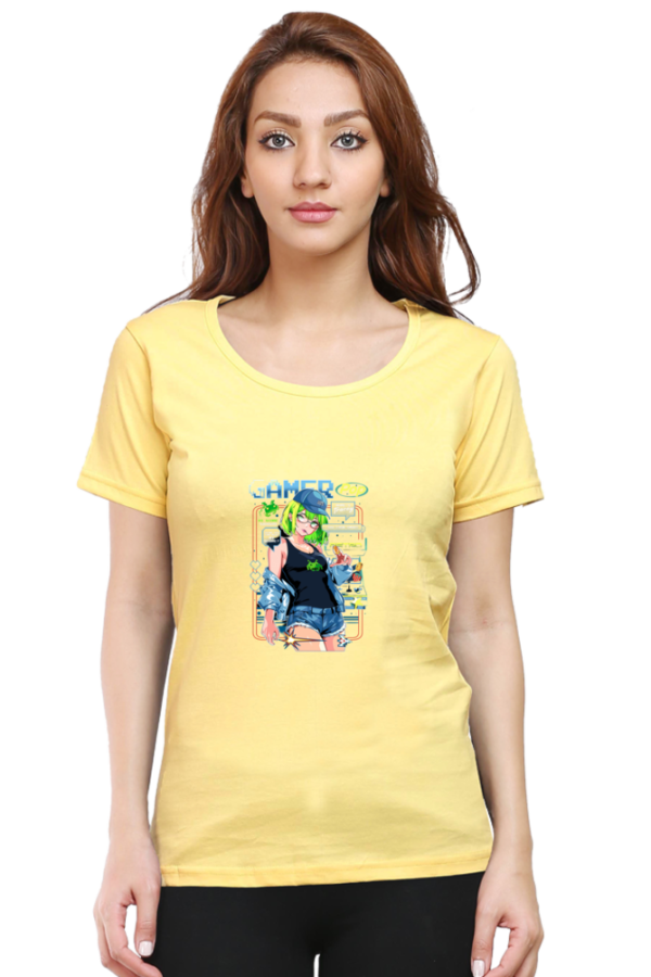 Gamer Pop Neon Vibes Anime T-Shirt – Cool Gamer Girl Aesthetic Oversized - Image 11