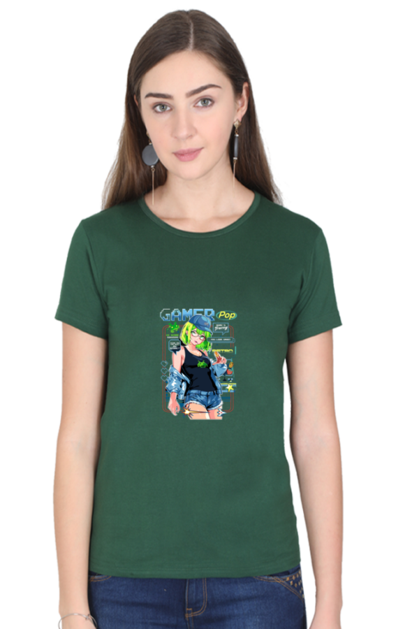 Gamer Pop Neon Vibes Anime T-Shirt – Cool Gamer Girl Aesthetic Oversized - Image 10