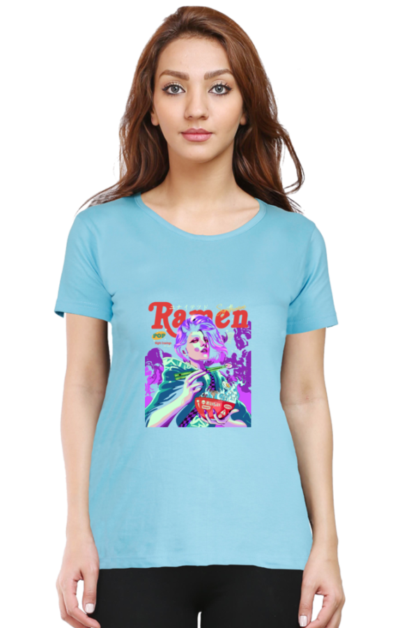Neon Ramen Streetwear Anime T-Shirt – Cyberpunk Foodie Vibes Oversized - Image 10