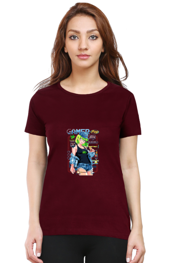 Gamer Pop Neon Vibes Anime T-Shirt – Cool Gamer Girl Aesthetic Oversized - Image 8