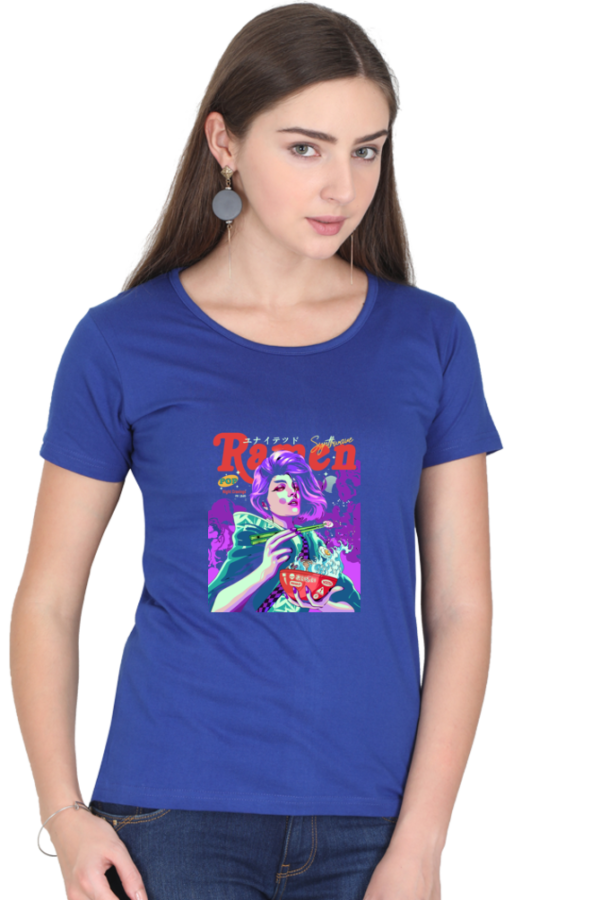 Neon Ramen Streetwear Anime T-Shirt – Cyberpunk Foodie Vibes Oversized - Image 8