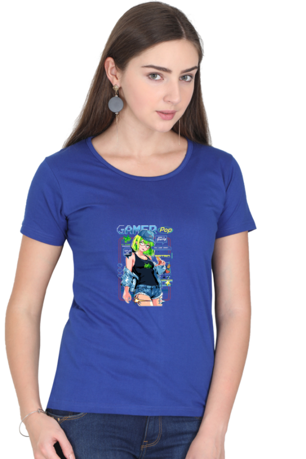 Gamer Pop Neon Vibes Anime T-Shirt – Cool Gamer Girl Aesthetic Oversized - Image 9