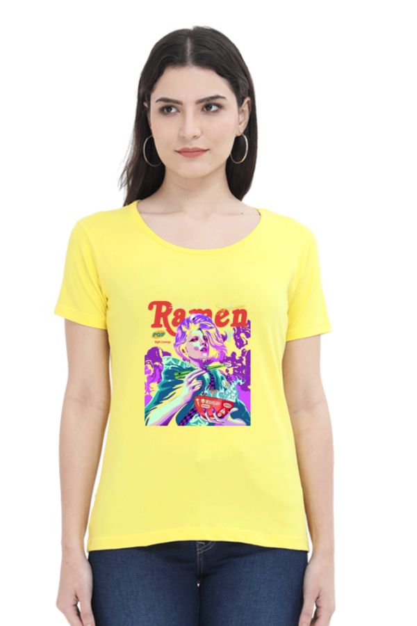 Neon Ramen Streetwear Anime T-Shirt – Cyberpunk Foodie Vibes Oversized - Image 7