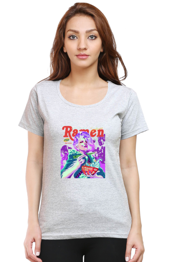 Neon Ramen Streetwear Anime T-Shirt – Cyberpunk Foodie Vibes Oversized - Image 12