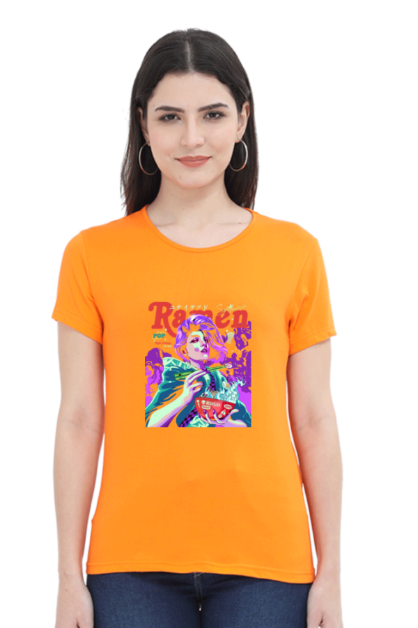 Neon Ramen Streetwear Anime T-Shirt – Cyberpunk Foodie Vibes Oversized - Image 5