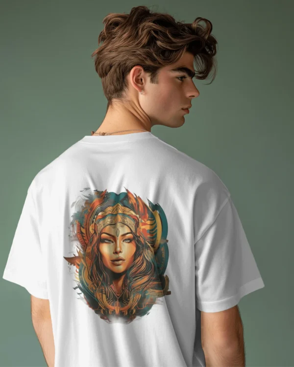 Warrior Maiden Back Print T-Shirt