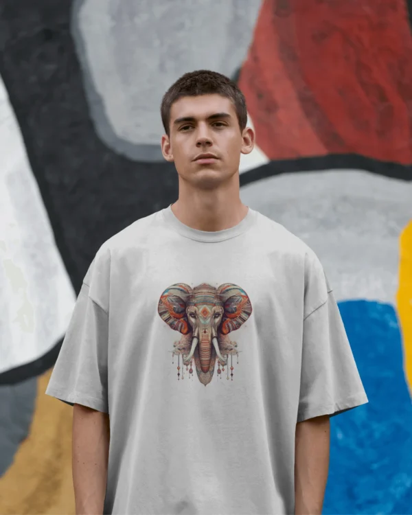 Ornate Elephant Spirit Graphic T-Shirt